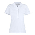 White - Front - James Harvest Womens-Ladies Neptune Polo Shirt