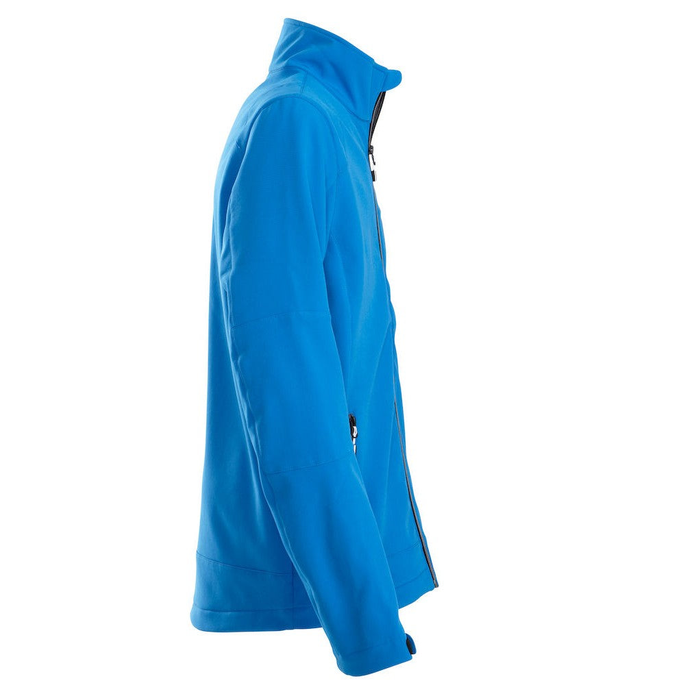 Ocean Blue - Side - Printer Mens Trial Soft Shell Jacket