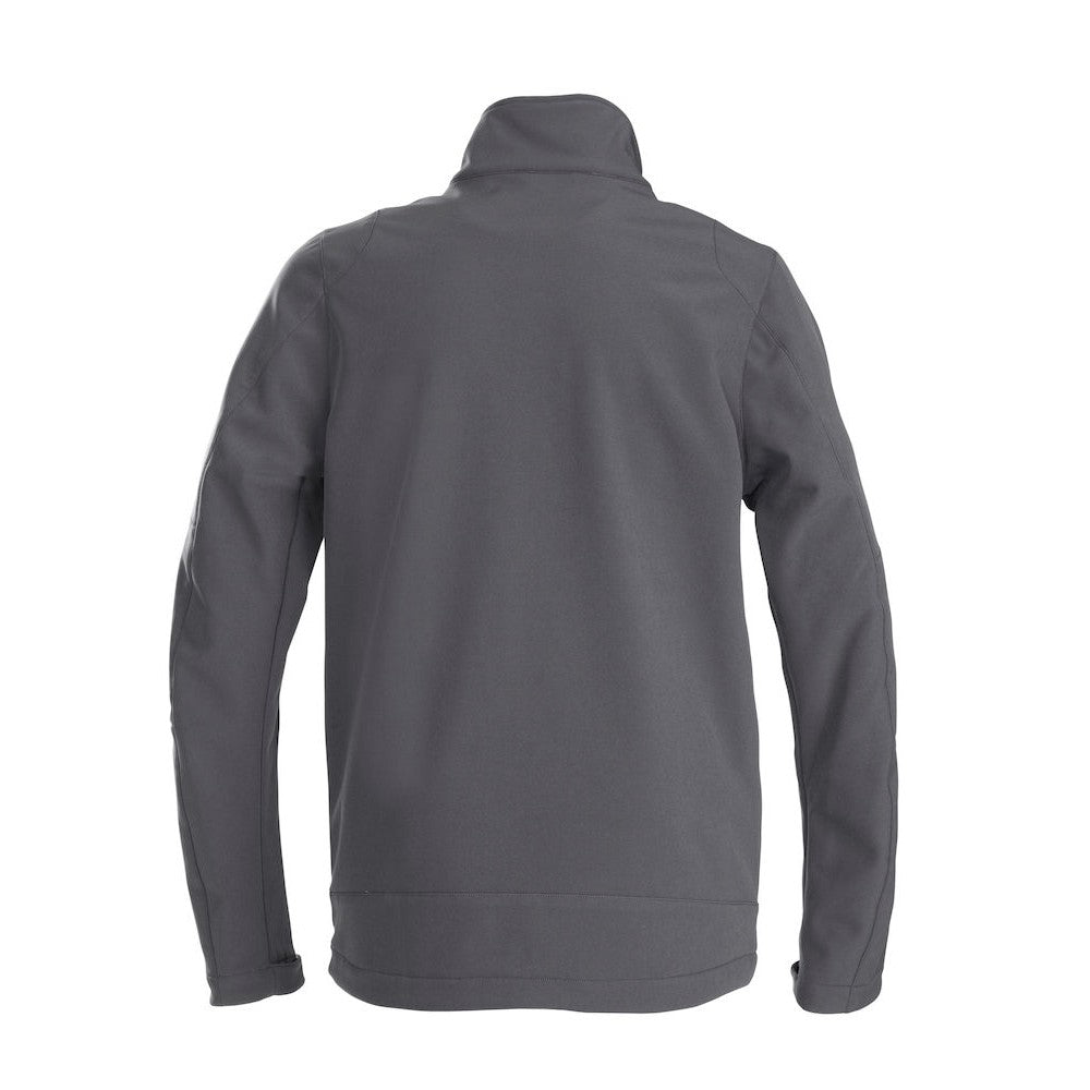 Steel Grey - Back - Printer Mens Trial Soft Shell Jacket