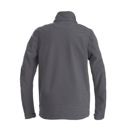 Steel Grey - Back - Printer Mens Trial Soft Shell Jacket