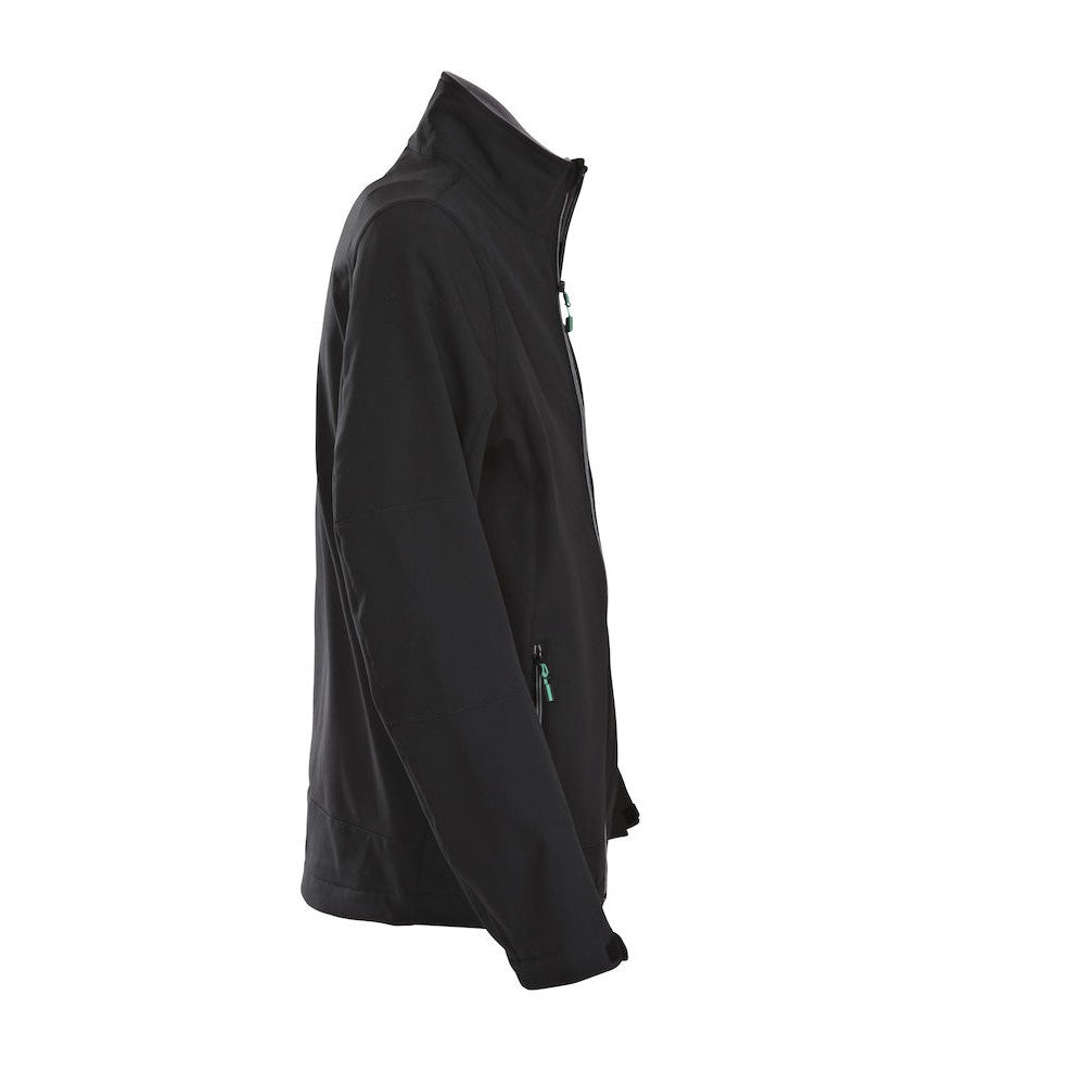 Black - Side - Printer Mens Trial Soft Shell Jacket