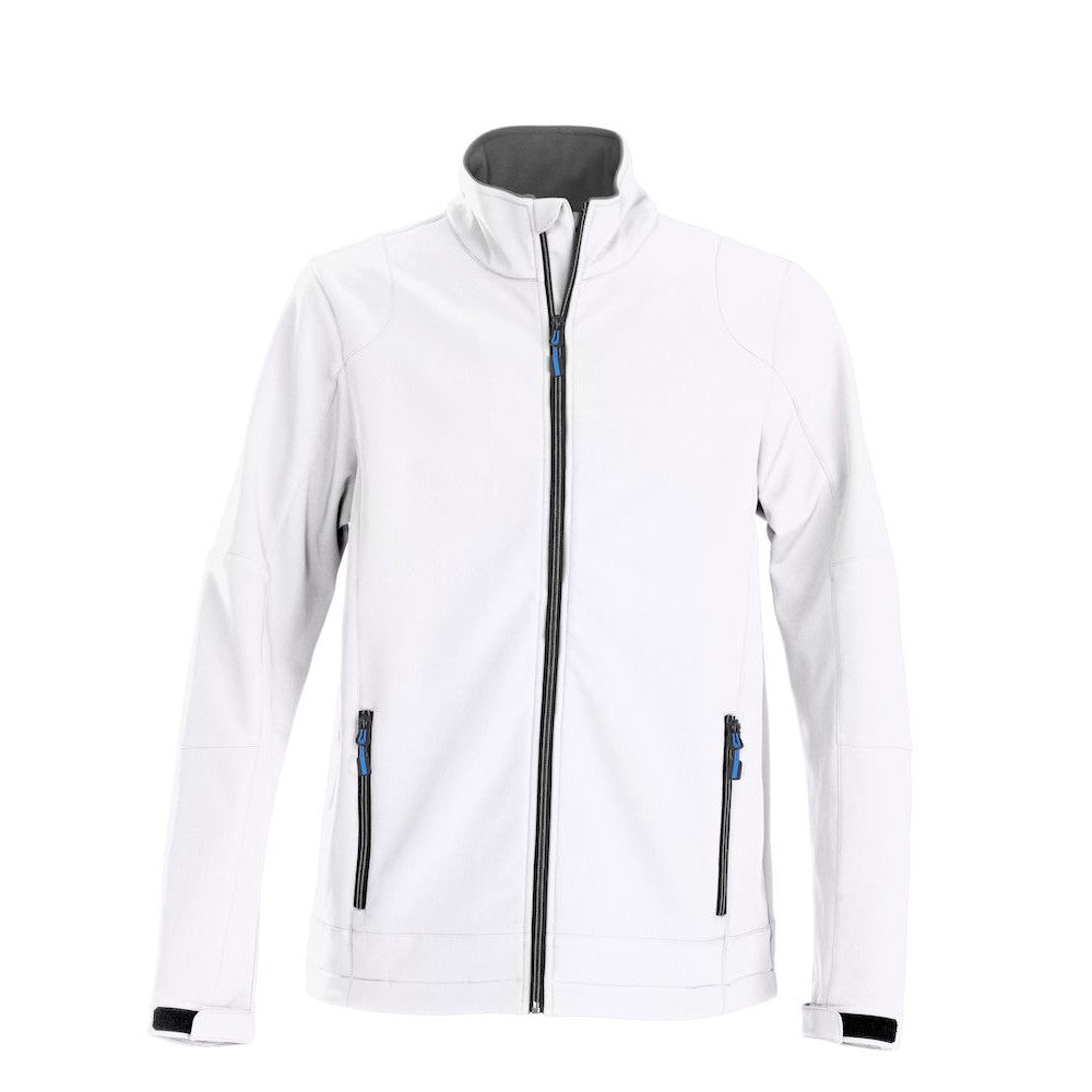 White - Front - Printer Mens Trial Soft Shell Jacket
