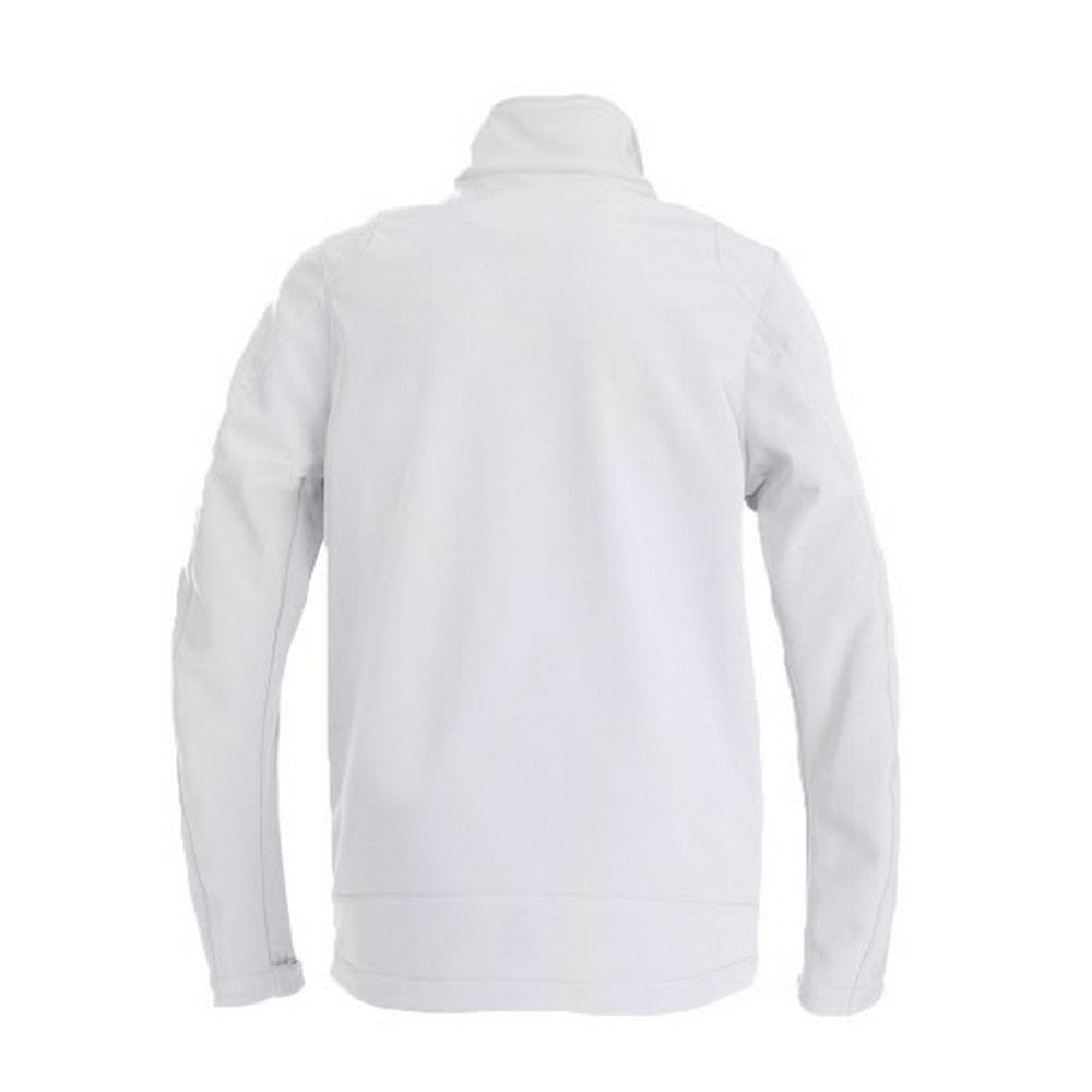 White - Back - Printer Mens Trial Soft Shell Jacket