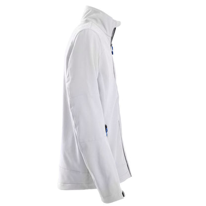 White - Side - Printer Mens Trial Soft Shell Jacket