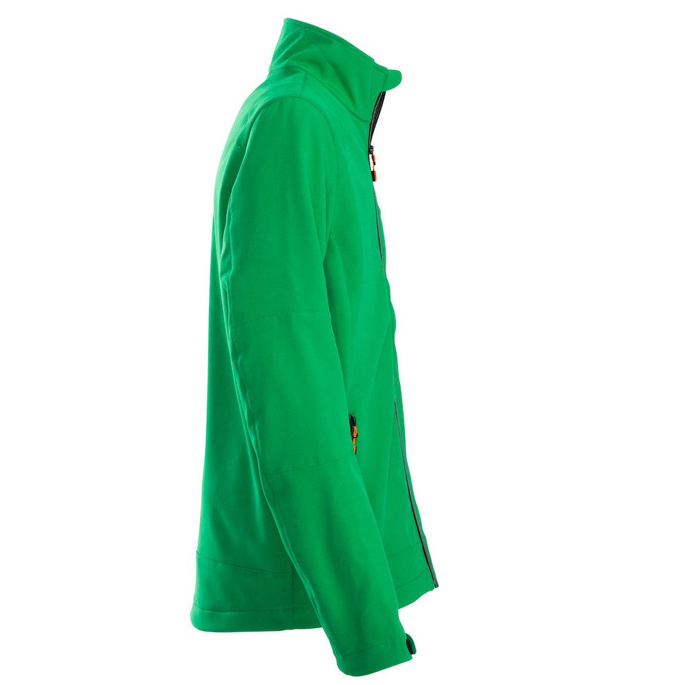 Fresh Green - Side - Printer Mens Trial Soft Shell Jacket