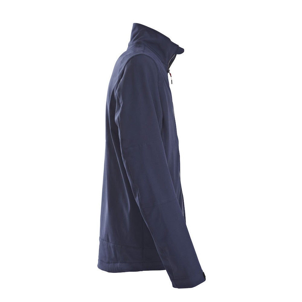 Navy - Side - Printer Mens Trial Soft Shell Jacket