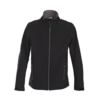 Black - Front - Printer Mens Trial Soft Shell Jacket