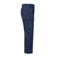 Navy - Side - Projob Mens Zip-Off Cargo Trousers