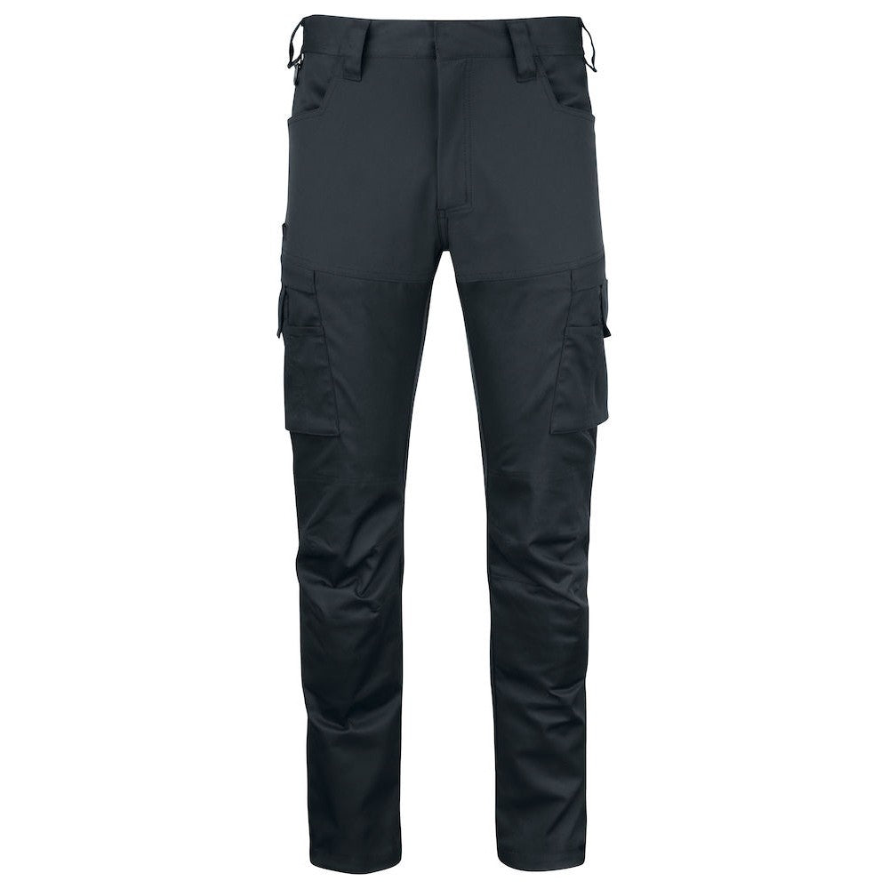 Black - Front - Projob Mens Stretch Cargo Trousers