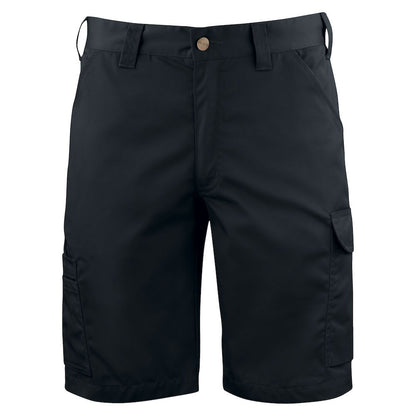 Black - Front - Projob Mens Plain Cargo Shorts