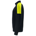 Black-Yellow - Lifestyle - Projob Mens Half Zip Sweatshirt