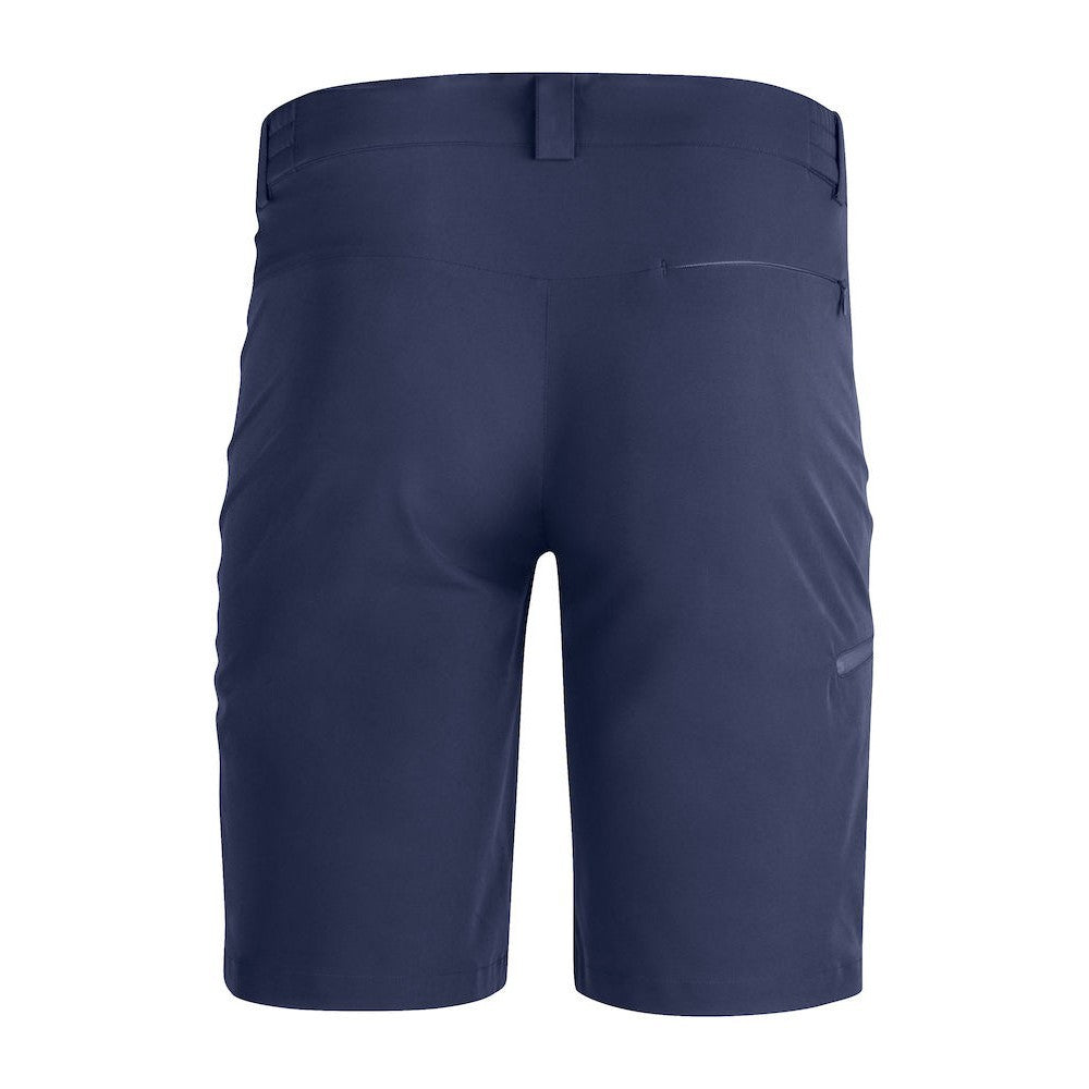 Dark Navy - Back - Clique Unisex Adult Bend Stretch Cargo Shorts