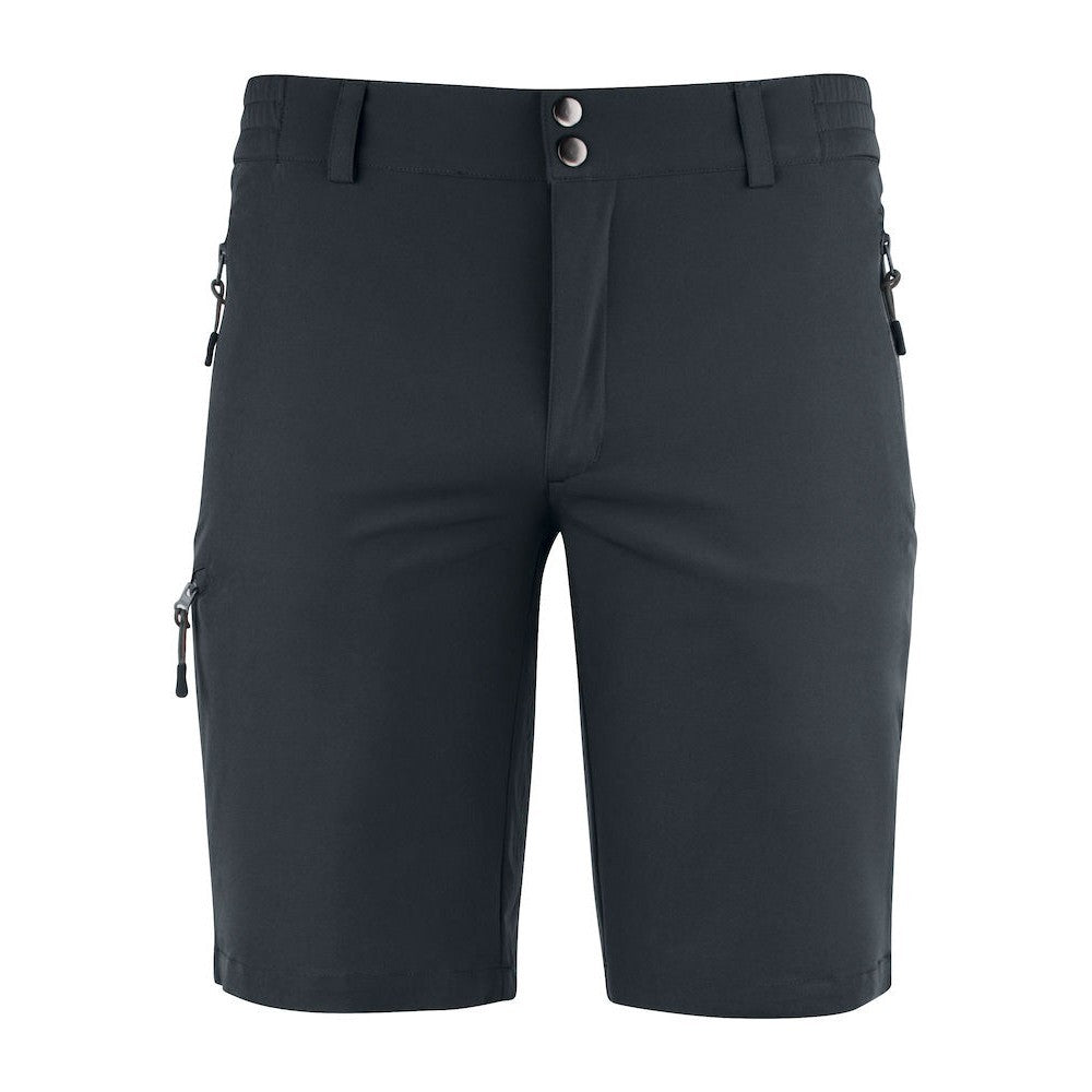 Black - Front - Clique Unisex Adult Bend Stretch Cargo Shorts