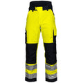 Yellow-Navy - Front - Projob Mens Hi-Vis Padded Trousers
