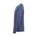 Blue Melange - Lifestyle - Clique Mens Orlando Melange Long-Sleeved T-Shirt