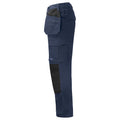 Blue-Black - Lifestyle - Projob Mens 5530 Contrast Panel Cargo Trousers