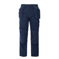 Navy - Front - Projob Mens Reinforced Cargo Trousers