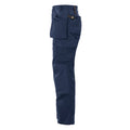 Navy - Side - Projob Mens Reinforced Cargo Trousers