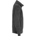 Anthracite - Side - Clique Mens Classic Melange Zipped Cardigan