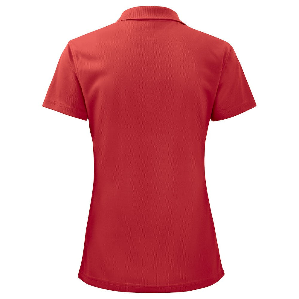 Red - Back - Projob Womens-Ladies Pique Polo Shirt