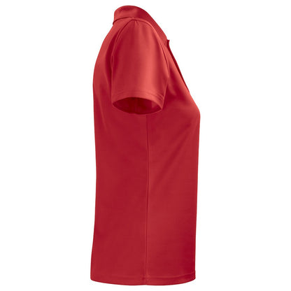 Red - Side - Projob Womens-Ladies Pique Polo Shirt