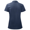 Navy - Back - Projob Womens-Ladies Pique Polo Shirt