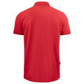 Red - Back - Projob Mens Pique Polo Shirt