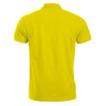 Visibility Yellow - Back - Clique Mens Manhattan Visibility Polo Shirt
