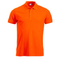 Visibility Orange - Front - Clique Mens Manhattan Visibility Polo Shirt