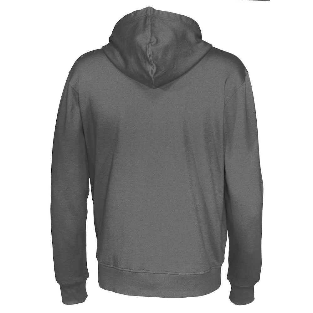Charcoal - Back - Cottover Mens Full Zip Hoodie