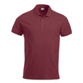 Burgundy - Front - Clique Mens Classic Lincoln Polo Shirt