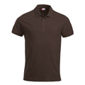 Dark Mocha - Front - Clique Mens Classic Lincoln Polo Shirt