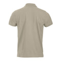 Light Khaki - Back - Clique Mens Classic Lincoln Polo Shirt