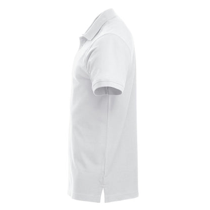 White - Side - Clique Mens Classic Lincoln Polo Shirt