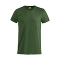 Bottle Green - Front - Clique Mens Basic T-Shirt
