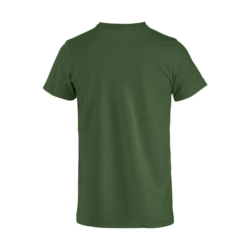 Bottle Green - Back - Clique Mens Basic T-Shirt