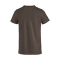 Dark Mocha - Back - Clique Mens Basic T-Shirt