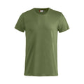 Army Green - Front - Clique Mens Basic T-Shirt