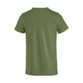 Army Green - Back - Clique Mens Basic T-Shirt