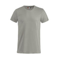 Silver - Front - Clique Mens Basic T-Shirt