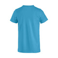 Turquoise - Back - Clique Mens Basic T-Shirt