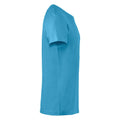 Turquoise - Side - Clique Mens Basic T-Shirt