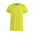 Visibility Green - Front - Clique Mens Basic T-Shirt