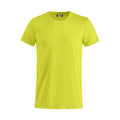 Visibility Green - Front - Clique Mens Basic T-Shirt