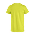 Visibility Green - Back - Clique Mens Basic T-Shirt