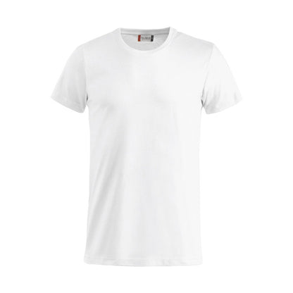 White - Front - Clique Mens Basic T-Shirt