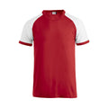 Red-White - Front - Clique Unisex Adult Raglan T-Shirt