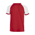 Red-White - Back - Clique Unisex Adult Raglan T-Shirt