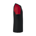 Black-Red - Side - Clique Unisex Adult Raglan T-Shirt
