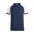 Navy-White - Front - Clique Unisex Adult Raglan T-Shirt